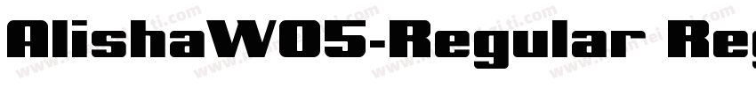 AlishaW05-Regular Regular字体转换